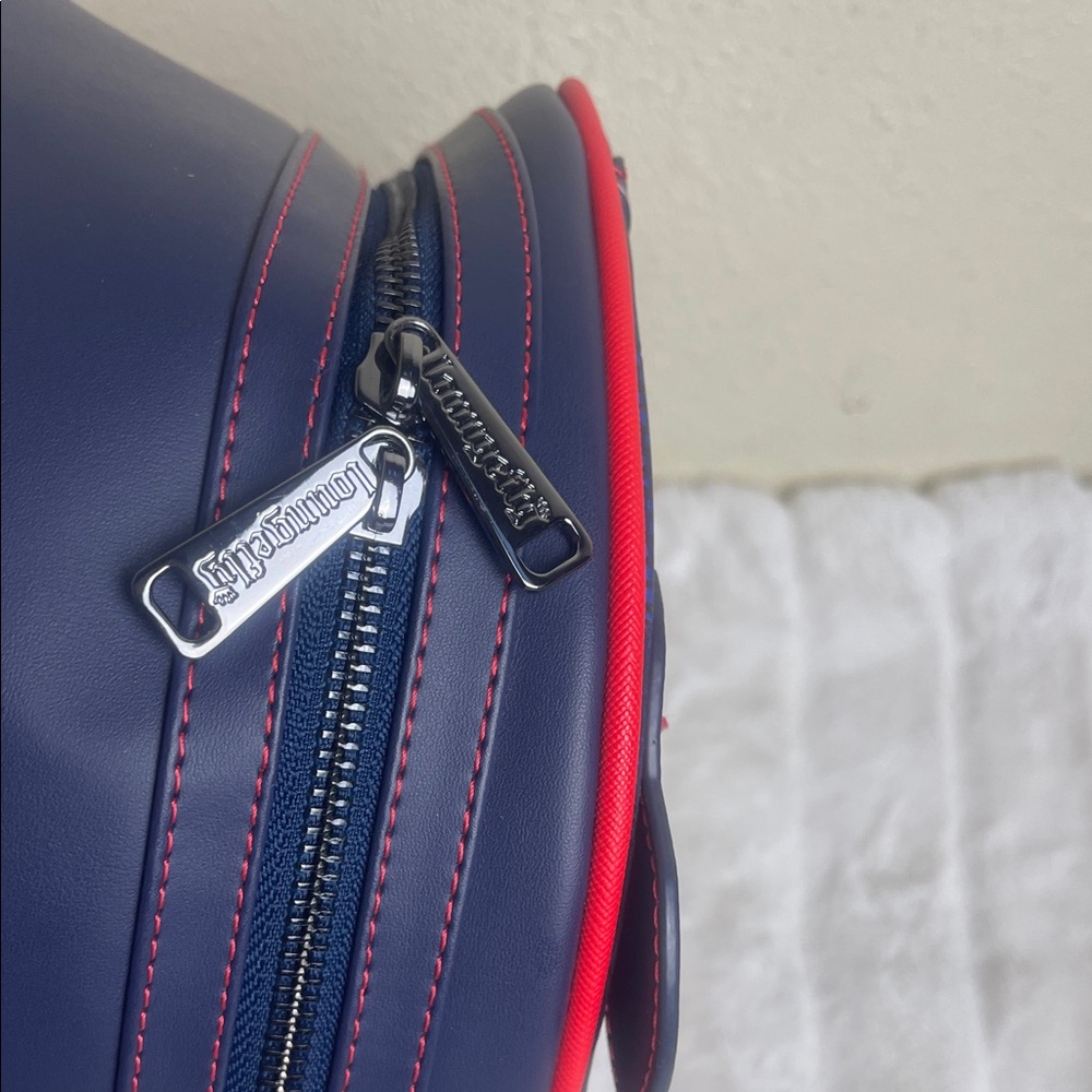 Marvel Spider-Man Loungefly Backpack with Red and Blue Design - Picture 6 of 11